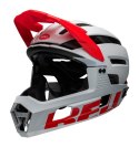 Kask full face BELL SUPER AIR R MIPS SPHERICAL matte gloss white infrared roz. S (52-56 cm) (NEW 2024)