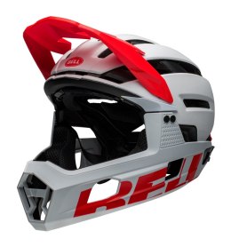 Kask full face BELL SUPER AIR R MIPS SPHERICAL matte gloss white infrared roz. S (52-56 cm) (NEW 2024)