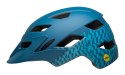 Kask juniorski BELL SIDETRACK wavy checks matte blue roz. Uniwersalny (50-57 cm) (NEW 2024)