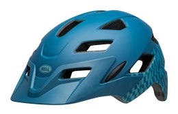 Kask juniorski BELL SIDETRACK wavy checks matte blue roz. Uniwersalny (50-57 cm) (NEW 2024)