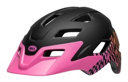 Kask juniorski BELL SIDETRACK wavy checks matte pink roz. Uniwersalny (50-57 cm) (NEW 2024)