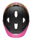 Kask juniorski BELL SIDETRACK wavy checks matte pink roz. Uniwersalny (50-57 cm) (NEW)