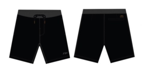 Szorty plażowe FASTHOUSE Jack Hybrid Short, Black roz. S (NEW)