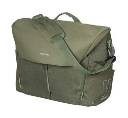 Torba biurowa/pod laptop BASIL B-SAFE COMMUTER OFFICE BAG NORDLICHT 17L, mocowanie na haki Hook-On System, olive green + Oświetl