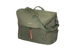 Torba biurowa/pod laptop BASIL B-SAFE COMMUTER OFFICE BAG NORDLICHT 17L, mocowanie na haki Hook-On System, olive green + Oświetl