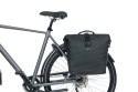 Sakwa podwójna BASIL SOHO DOUBLE PANNIER BAG NORDLICHT MIK, MIK System (ready to go) 41L 100% wodoodporna night black oświetleni