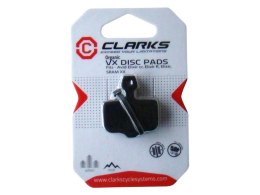 Klocki hamulcowe CLARKS dla AVID/SRAM (Avid Elixir 1, 3, 5, 7, Elixir R, Elixir CR, Sram XX-XO), Organiczne