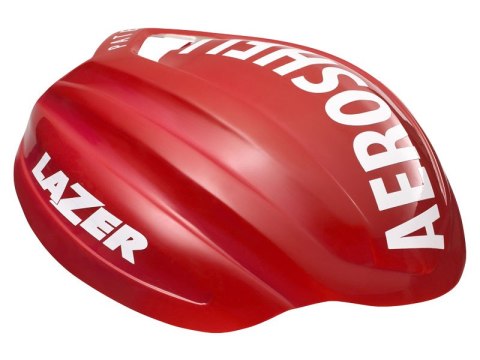 Nakładka na kask LAZER AEROSHELL Z1 biało-czerwona (L) (WYPRZEDAŻ -60%)