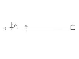 Szprychy CNSPOKE 134T 2.3-2.3-2.0 stal nierdzewna 286mm czarne 72szt.