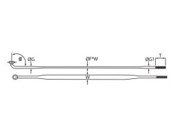 Szprychy CNSPOKE AERO360 2.0-0.8*2.2-2.0 stal nierdzewna 258mm czarne 36szt.