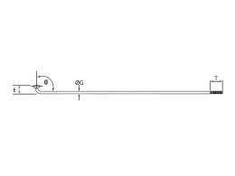 Szprychy CNSPOKE STD14 2.0-2.0-2.0 stal nierdzewna 184mm czarne + nyple 144szt.