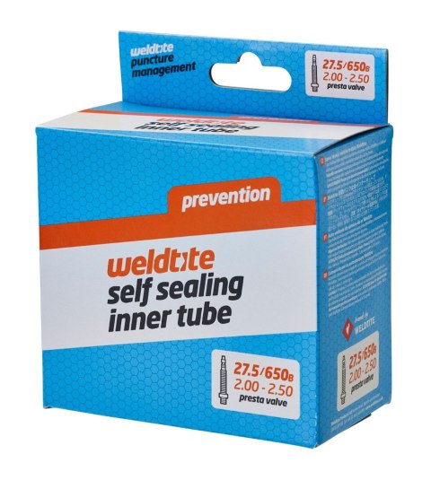 Dętka z płynem antyprzebiciowym WELDTITE Self Sealing Inner Tube 27.5"/650B x 2.00 - 2.50 Presta (NEW)