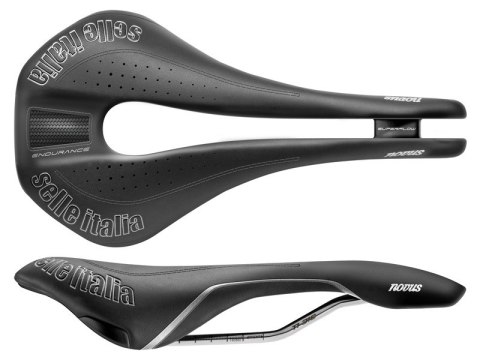 Siodło SELLE ITALIA NOVUS ENDURANCE TI316 SUPERFLOW S (id match S3) TI 316 Rail, Fibra-Tek, 288g (NEW)