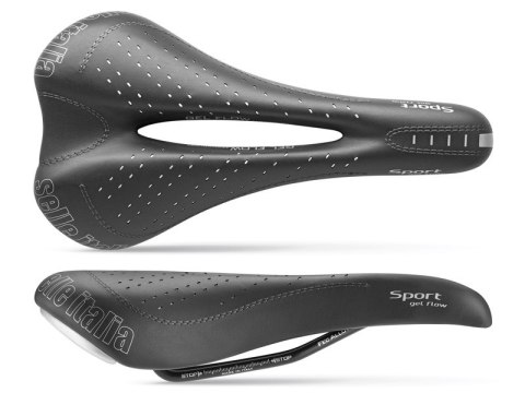 Siodło SELLE ITALIA SPORT GEL FLOW S (id match S2), Fec Alloy Rail, Duro-Tek, Light Gel, 330g (NEW)