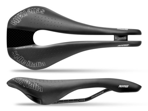 Siodło SELLE ITALIA NOVUS ENDURANCE TM SUPERFLOW S (id match S3), Manganese Rail, Duro-Tek, 306g (NEW)