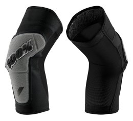 Ochraniacze na kolana 100% RIDECAMP Knee Guard black grey roz. L (WYPRZEDAŻ -50%)