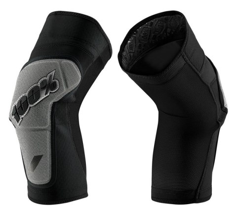 Ochraniacze na kolana 100% RIDECAMP Knee Guard black grey roz. XL (WYPRZEDAŻ -50%)