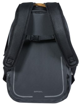 Plecak BASIL URBAN DRY BACKPACK 18L, mocowanie na haki Hook-On System, matt black (NEW)