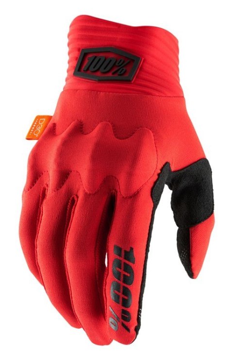 Rękawiczki 100% COGNITO Glove red black roz. M (długość dłoni 187-193 mm) (WYPRZEDAŻ -50%)