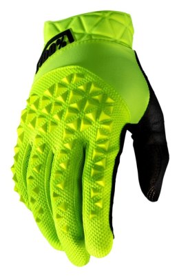 Rękawiczki 100% GEOMATIC Glove fluo yellow roz. L (długość dłoni 193-200 mm) (WYPRZEDAŻ -50%)