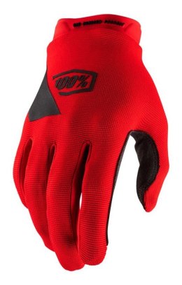 Rękawiczki 100% RIDECAMP Glove red roz. M (długość dłoni 187-193 mm) (WYPRZEDAŻ -50%)