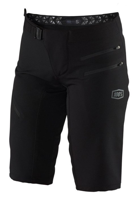 Szorty damskie 100% AIRMATIC Womens Shorts Black roz. L (WYPRZEDAŻ -50%)