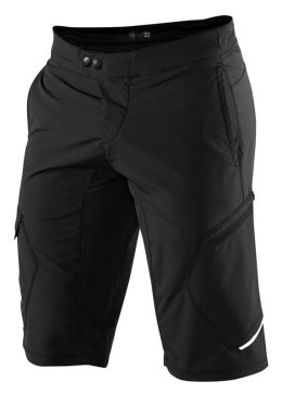 Szorty męskie 100% RIDECAMP Shorts black roz.28 (42 EUR) (WYPRZEDAŻ -50%)