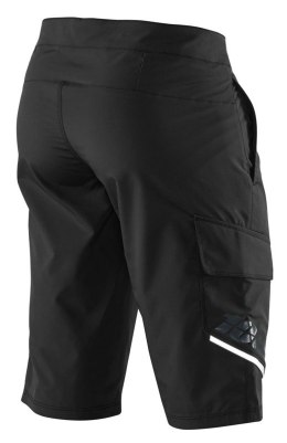 Szorty męskie 100% RIDECAMP Shorts black roz.28 (42 EUR) (WYPRZEDAŻ -50%)