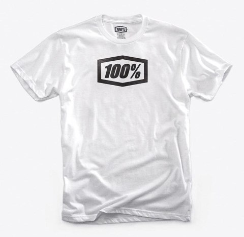 T-shirt 100% ESSENTIAL krótki rękaw White roz. M (WYPRZEDAŻ -50%)