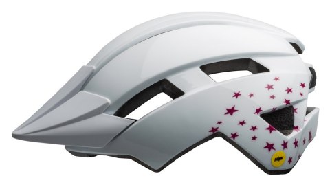 Kask juniorski BELL SIDETRACK II INTEGRATED MIPS white stars roz. Uniwersalny (50-57 cm)