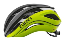 Kask szosowy GIRO AETHER SPHERICAL MIPS matte black fade highlight yellow roz. M (55-59 cm) (WYPRZEDAŻ -40%)