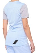 Koszulka damska 100% RIDECAMP Jersey krótki rękaw powder blue grey roz. L (WYPRZEDAŻ -50%)