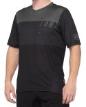 Koszulka męska 100% AIRMATIC Jersey krótki rękaw charcoal black roz. L (WYPRZEDAŻ -50%)