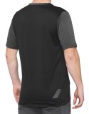 Koszulka męska 100% RIDECAMP Jersey krótki rękaw charcoal black roz. L (WYPRZEDAŻ -50%)