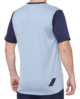 Koszulka męska 100% RIDECAMP Jersey krótki rękaw light slate navy roz. L (WYPRZEDAŻ -50%)