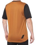 Koszulka męska 100% RIDECAMP Jersey krótki rękaw terracotta black roz. L (WYPRZEDAŻ -50%)