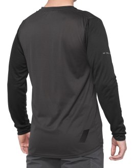 Koszulka męska 100% RIDECAMP Long Sleeve Jersey długi rękaw black charcoal roz. XL (WYPRZEDAŻ -50%)