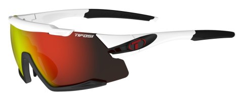 Okulary TIFOSI AETHON CLARION white/black (3szkła 14,5% transmisja światła Clarion Red, 41,4% AC Red, 95,6% Clear)