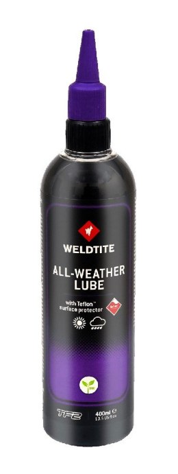 Olej do łańcucha WELDTITE ALL-WEATHER LUBE WITH TEFLON™ 400ml (warunki suche i mokre) (NEW)