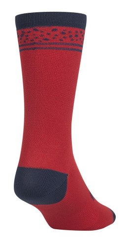 Skarpety GIRO COMP HIGH RISE dark red lines roz. XL (46-48) (DWZ)