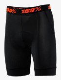 Bokserki juniorskie z wkładką 100% CRUX LINER black roz.22 (EUR 36) (WYPRZEDAŻ -50%)