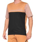 Koszulka męska 100% AIRMATIC Jersey krótki rękaw caramel black roz. XL (WYPRZEDAŻ -50%)