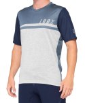 Koszulka męska 100% AIRMATIC Jersey krótki rękaw steel blue grey roz. M (WYPRZEDAŻ -50%)