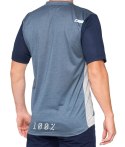 Koszulka męska 100% AIRMATIC Jersey krótki rękaw steel blue grey roz. M (WYPRZEDAŻ -50%)