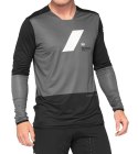 Koszulka męska 100% R-CORE X Jersey długi rękaw charcoal black roz. XL (WYPRZEDAŻ -50%)