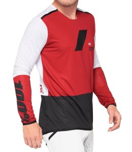 Koszulka męska 100% R-CORE X Jersey długi rękaw cherry black roz. XL (WYPRZEDAŻ -50%)