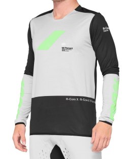 Koszulka męska 100% R-CORE X Jersey długi rękaw vapor black roz. L (WYPRZEDAŻ -50%)