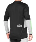 Koszulka męska 100% R-CORE X Jersey długi rękaw vapor black roz. L (WYPRZEDAŻ -50%)