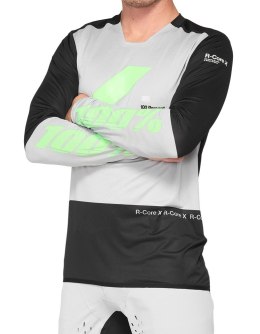 Koszulka męska 100% R-CORE X Jersey długi rękaw vapor black roz. S (WYPRZEDAŻ -50%)