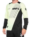 Koszulka męska 100% R-CORE Jersey długi rękaw yellow black roz. L (WYPRZEDAŻ -50%)